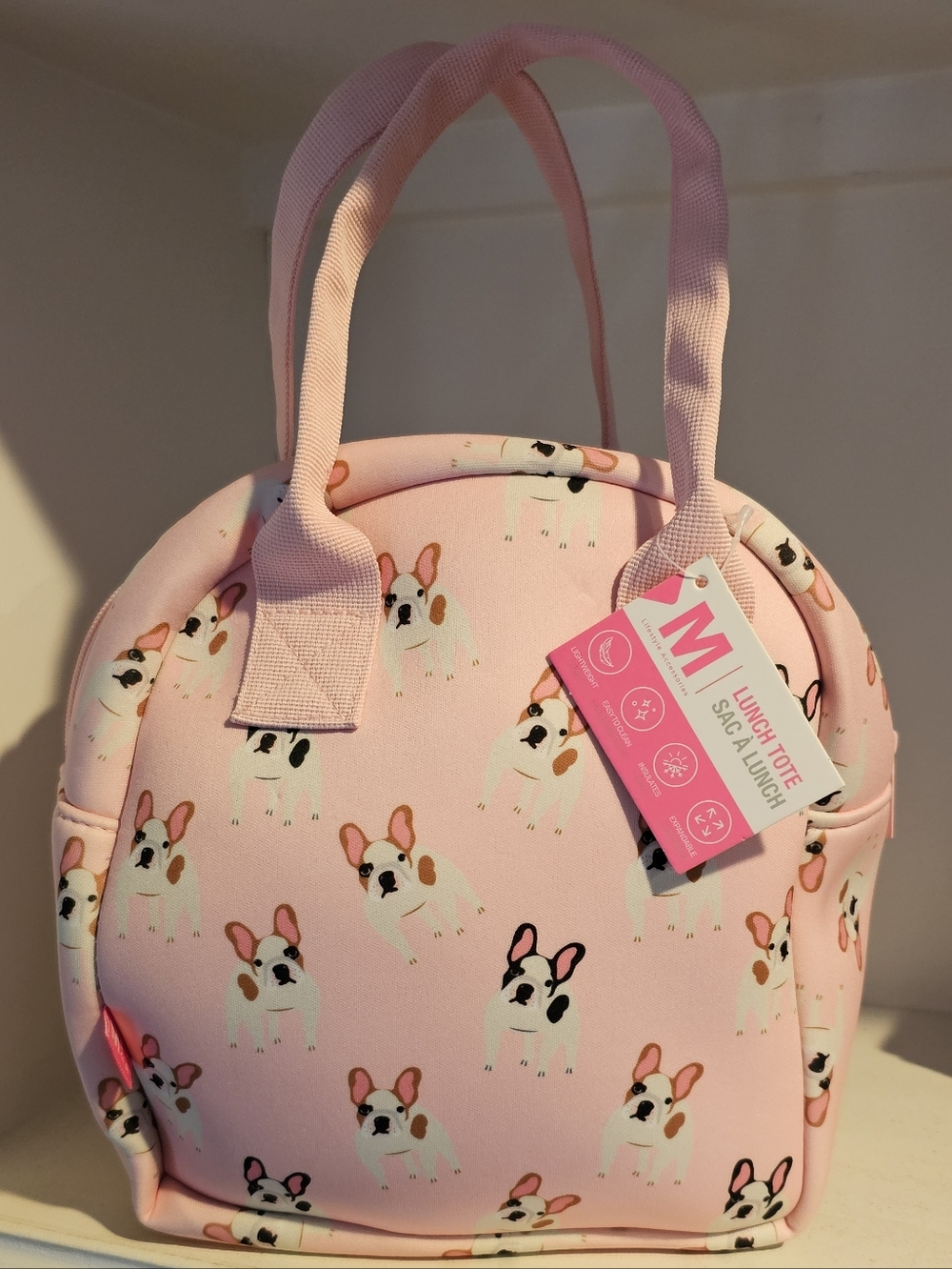 French Bulldog Neoprene Lunch Tote Lunch Bag Frenchie
